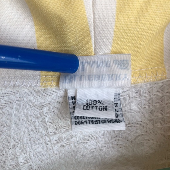 100% White Cotton Wrap Robe Tassel Collar Vintage Blueberry Lane Cottagecore - Picture 4 of 11